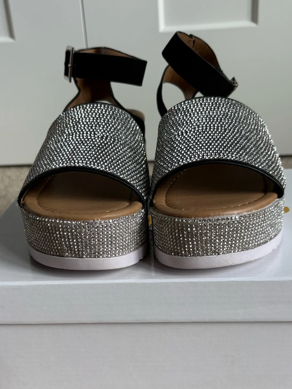 Rhinestone Platform Sandal